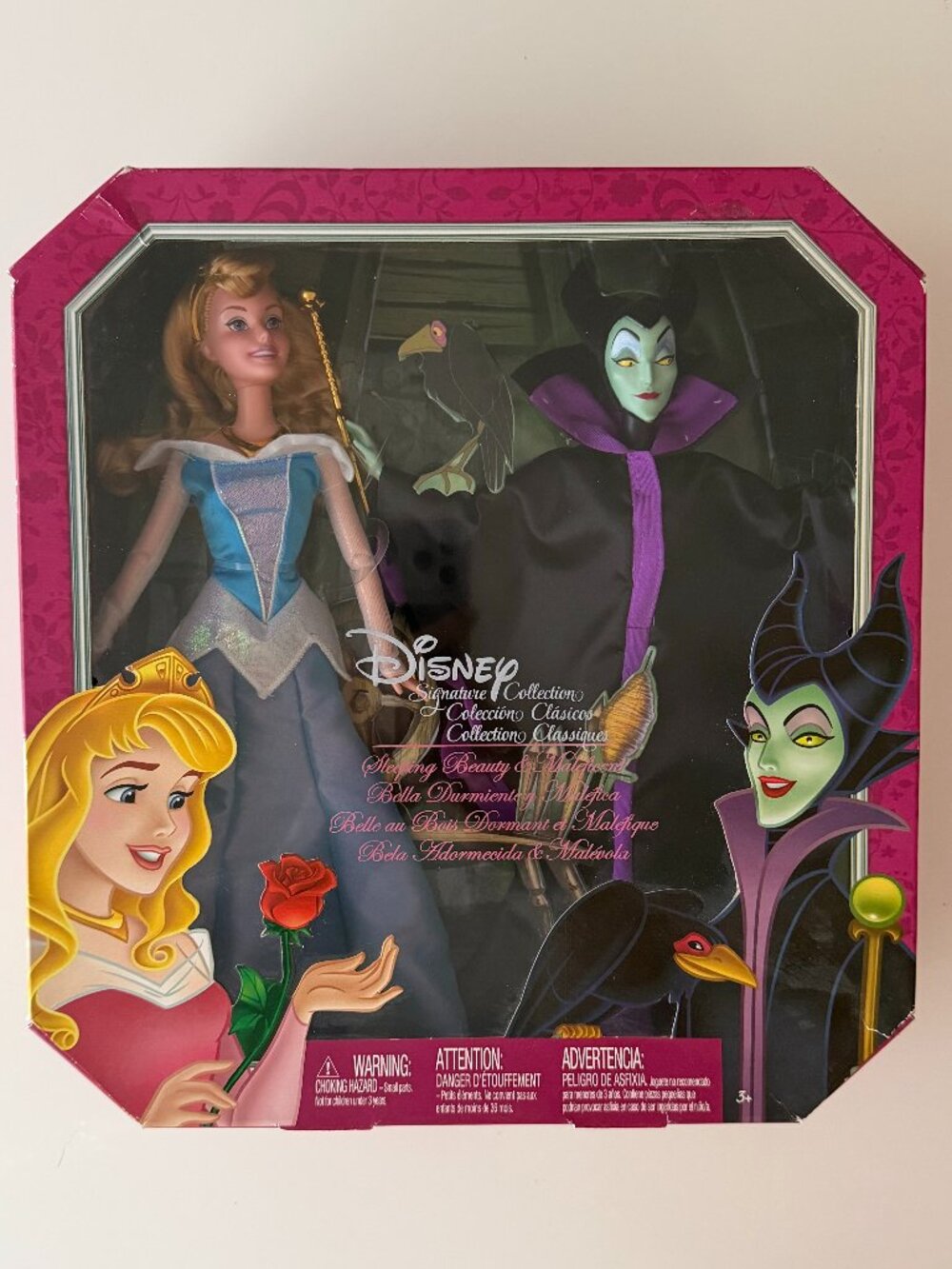 Mattel Disney Signature Collection Aurora and Maleficent Doll Set β Brand New